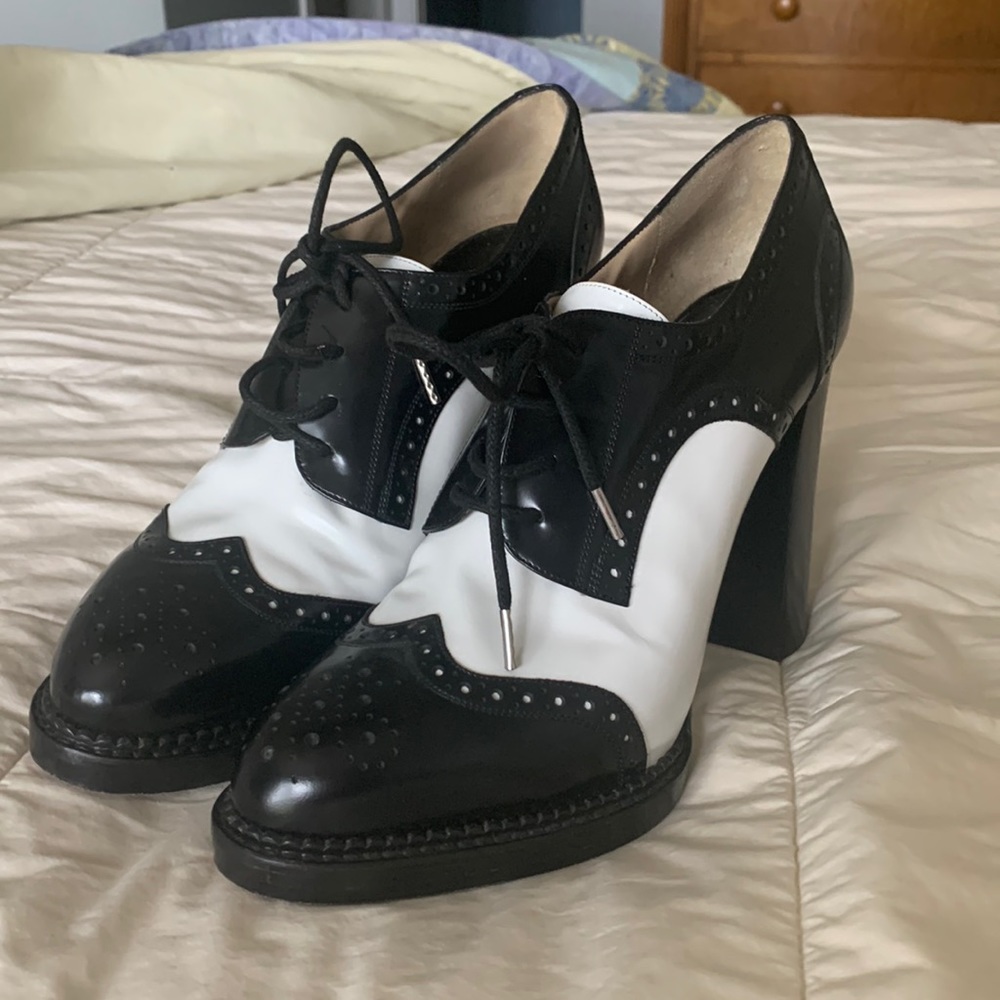 Michael Kors platform spectator heals